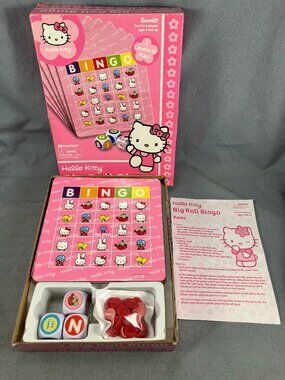 Hello Kitty Big Roll Bingo Game Sanrio Pressman Age 4+ Up to 6 Players